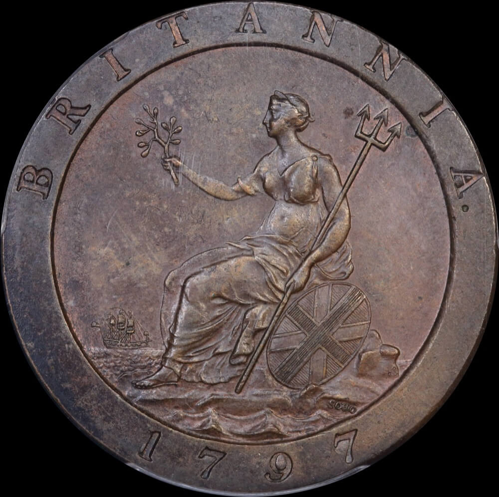 1797 Cartwheel Penny - Reverse