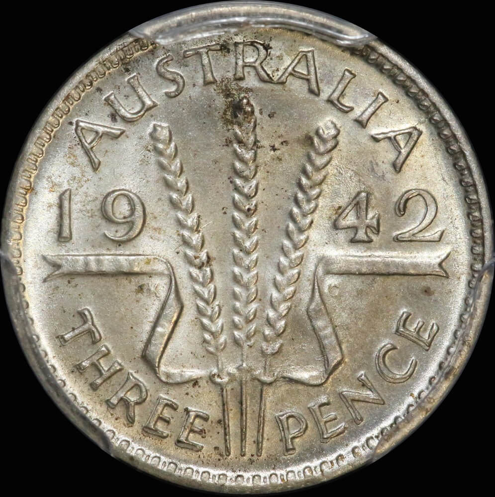 1942 Melbourne Threepence