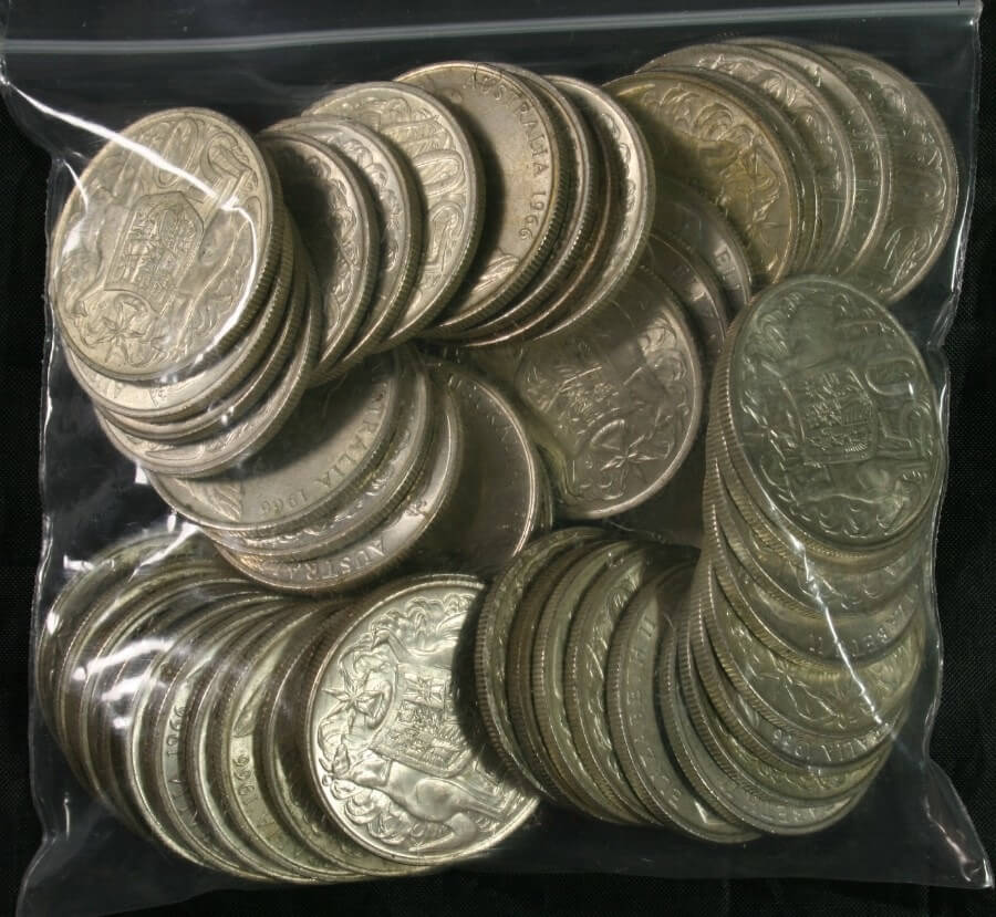 Australian junk silver coins