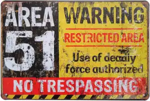 Area 51 Warning Sign