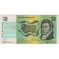 1972 $2 Note Commonwealth of Australia Phillips/Wheeler R84L good VF