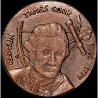 1970 Bronze Medallion Captain Cook Bicentenary Commemorative
