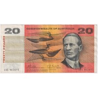 1968 $20 Note Phillips/Randall XBS First Prefix R403F good VF