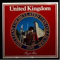 United Kingdom 1985 Uncirculated 8 Coin Set