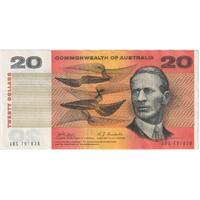 1968 $20 Note Phillips/Randall XBS First Prefix R403F about EF
