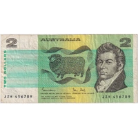 1983 $2 Note Johnston/Stone R88F Fine