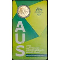 2022 Gold Plated 50 Cent Uncirculated Coin Australian Commonwealth Games Team