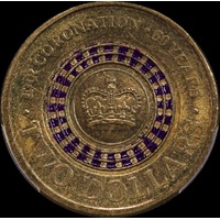 Australia 2013 Coloured $2 Coin Coronation PCGS MS63