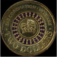 Australia 2013 Coloured $2 Coin Coronation PCGS MS65