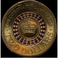 Australia 2013 Coloured $2 Coin Coronation PCGS MS66