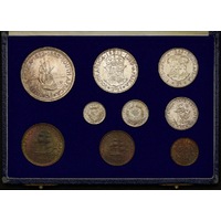 South Africa 1952 Short Uncirculated Coin Set (9)