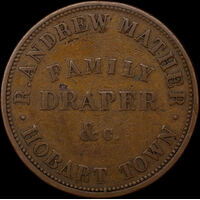 Undated Mather¬†Copper Penny Token¬†A#357 good Fine