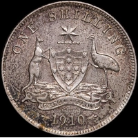 1910 Shilling Extremely Fine