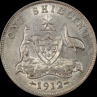 1912 Shilling Very Fine