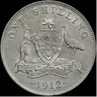 1912 Shilling Very Fine