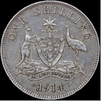 1914 Shilling Very Fine