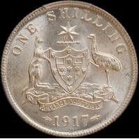 1917 Shilling Choice Unc (PCGS MS63)