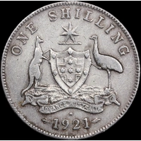 1921 Star Shilling Fine