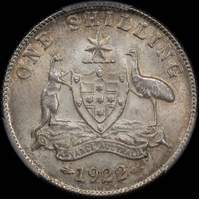 1922 Shilling PCGS MS63