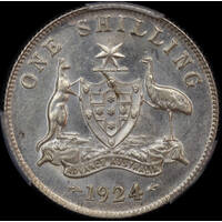1924 Shilling Uncirculated (PCGS MS62)