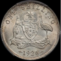 1926 Shilling PCGS MS63