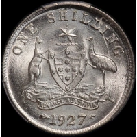 1927 Shilling PCGS MS64
