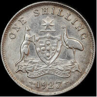 1927 Shilling Extremely Fine