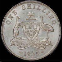 1935 Shilling Choice Unc (PCGS MS63)