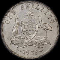 1936 Shilling Gem Unc (PCGS MS65)