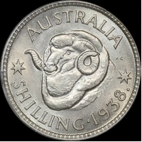 1938 Shilling Choice Unc (PCGS MS64)