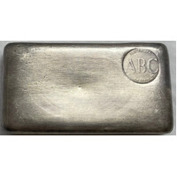 ABC Bullion ca 1980's 500g Silver Cast Ingot 99.98%