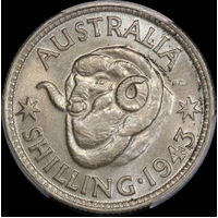 1943 Shilling Gem Unc (PCGS MS65)