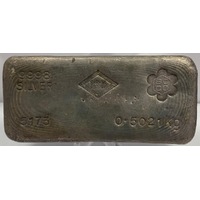 SR Mitchell Bullion 0.5021kg Silver Cast Ingot 99.98%
