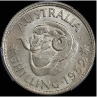 1952 Shilling PCGS MS63