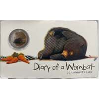 2022 Coloured 20 Cent Uncirculated Coin Diary of a Wombat