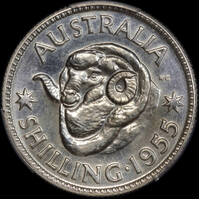 1955 Melbourne Proof Shilling PCGS PR65