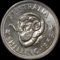 1956 Melbourne Proof Shilling PCGS PR64