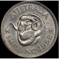 1958 Melbourne Proof Shilling PCGS PR65
