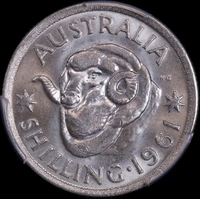 1961 Shilling Choice Unc (PCGS MS64)