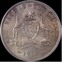 1910 Florin Choice Unc (PCGS MS64)