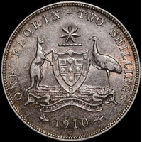 1910 Florin Extremely Fine