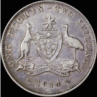 1914-H Florin Fine