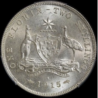 1915 Florin Uncirculated (PCGS MS62)