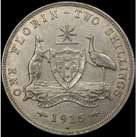 1915-H Florin good VF