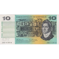 1967 $10 Note Star Note Coombs/Randall R302S good EF