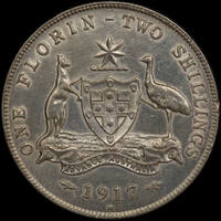 1917 Florin good VF