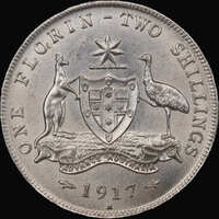 1917 Florin Uncirculated