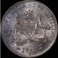 1918 Florin Unc (PCGS MS61)