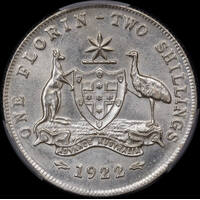 1922 Florin Unc (PCGS MS61)