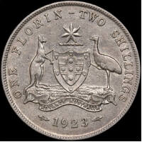 1923 Florin good Fine